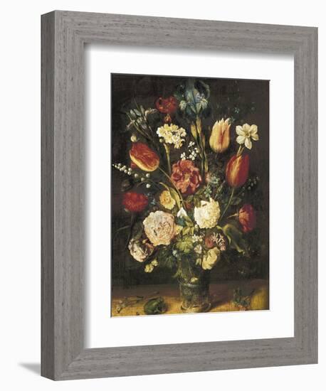 Vase of Flowers-Jan Brueghel the Elder-Framed Art Print