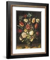Vase of Flowers-Jan Brueghel the Elder-Framed Art Print
