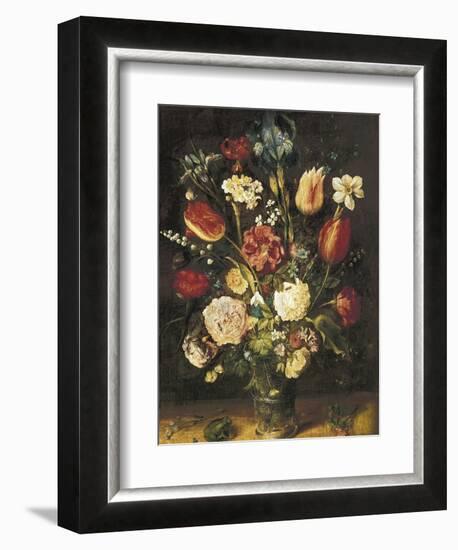 Vase of Flowers-Jan Brueghel the Elder-Framed Art Print