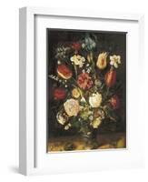 Vase of Flowers-Jan Brueghel the Elder-Framed Art Print