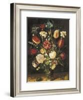 Vase of Flowers-Jan Brueghel the Elder-Framed Art Print