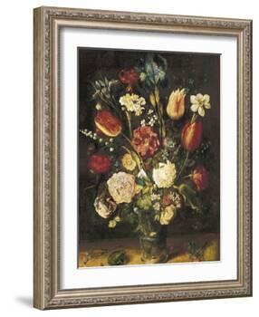 Vase of Flowers-Jan Brueghel the Elder-Framed Art Print