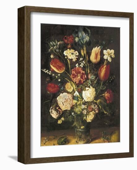 Vase of Flowers-Jan Brueghel the Elder-Framed Art Print