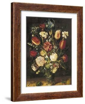 Vase of Flowers-Jan Brueghel the Elder-Framed Art Print