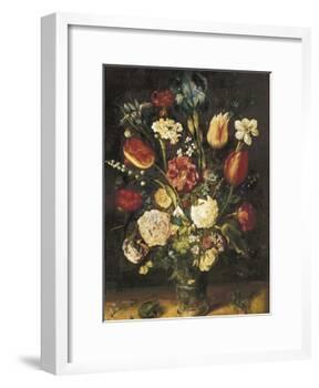 Vase of Flowers-Jan Brueghel the Elder-Framed Art Print