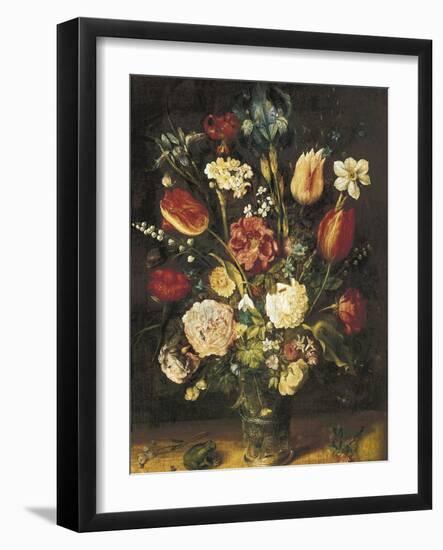 Vase of Flowers-Jan Brueghel the Elder-Framed Art Print