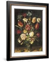 Vase of Flowers-Jan Brueghel the Elder-Framed Art Print