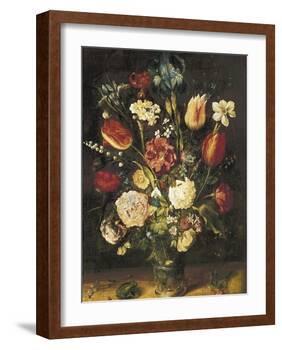 Vase of Flowers-Jan Brueghel the Elder-Framed Art Print