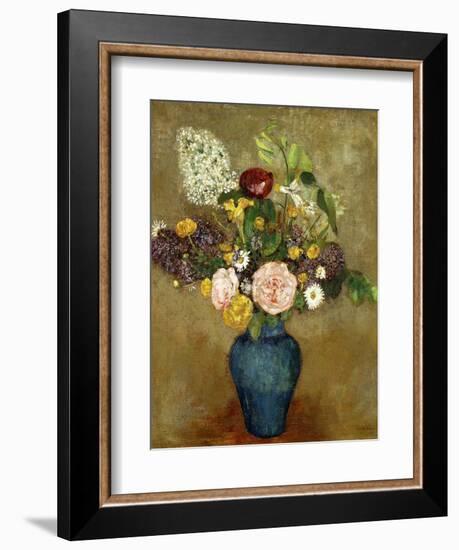 Vase of Flowers-Odilon Redon-Framed Giclee Print