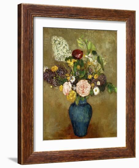 Vase of Flowers-Odilon Redon-Framed Giclee Print