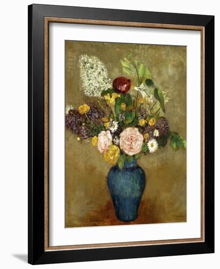 Vase of Flowers-Odilon Redon-Framed Giclee Print