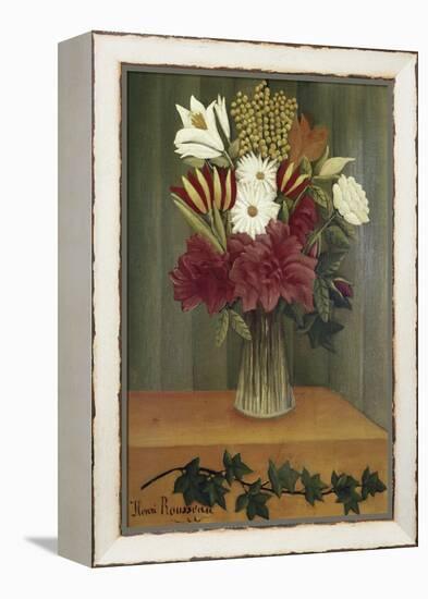 Vase of Flowers-Henri Rousseau-Framed Premier Image Canvas