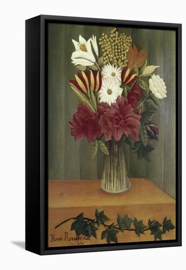 Vase of Flowers-Henri Rousseau-Framed Premier Image Canvas