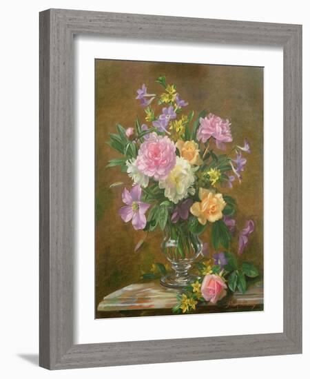 Vase of Flowers-Albert Williams-Framed Giclee Print