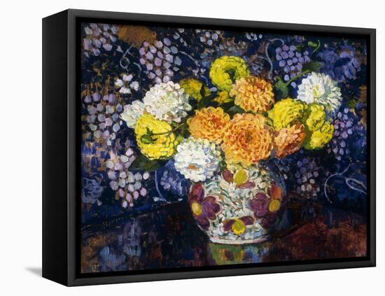 Vase of Flowers-Theo Rysselberghe-Framed Premier Image Canvas