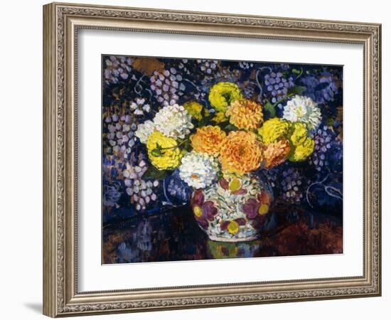 Vase of Flowers-Theo Rysselberghe-Framed Giclee Print