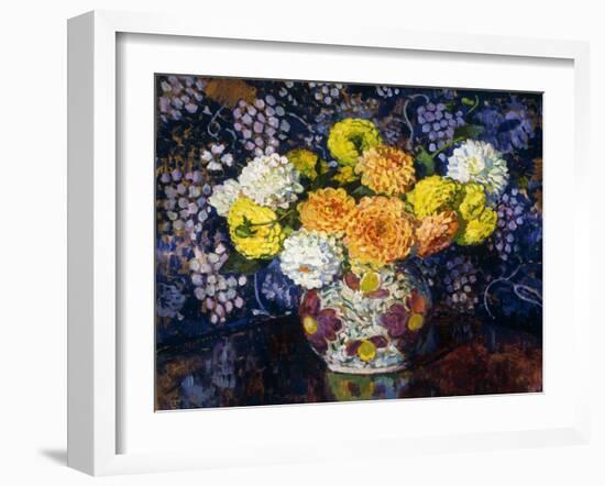 Vase of Flowers-Theo Rysselberghe-Framed Giclee Print