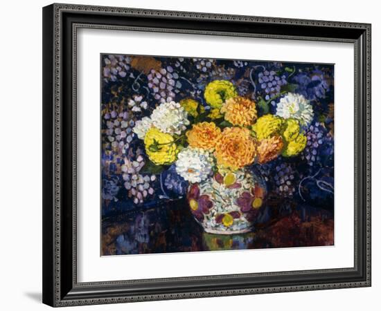 Vase of Flowers-Theo Rysselberghe-Framed Giclee Print