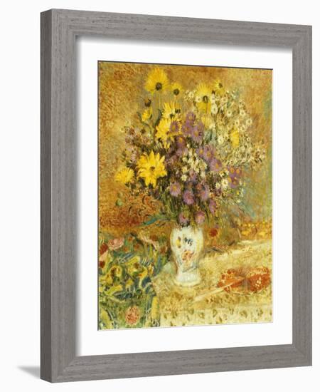 Vase of Flowers-Georges Lemmen-Framed Giclee Print