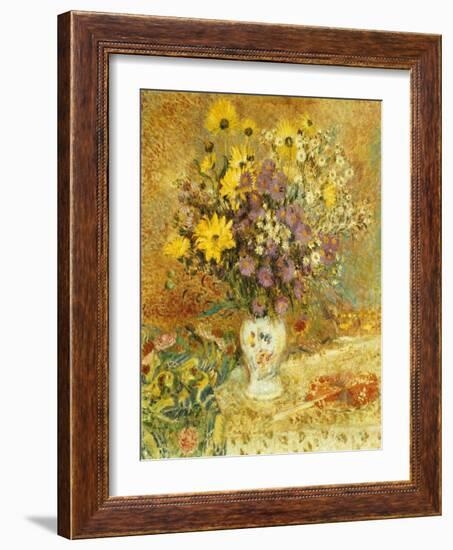 Vase of Flowers-Georges Lemmen-Framed Giclee Print