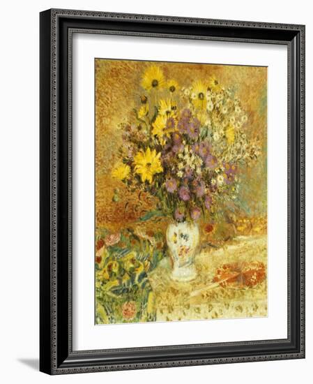 Vase of Flowers-Georges Lemmen-Framed Giclee Print