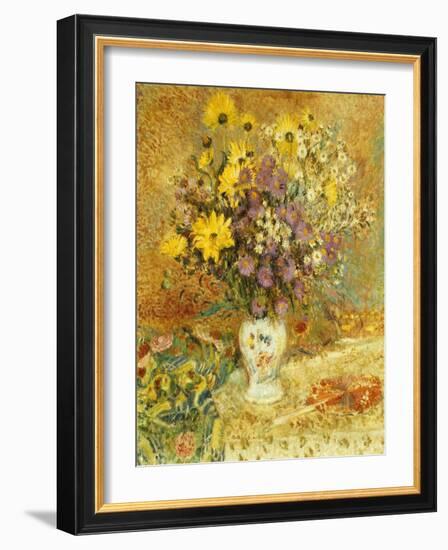 Vase of Flowers-Georges Lemmen-Framed Giclee Print