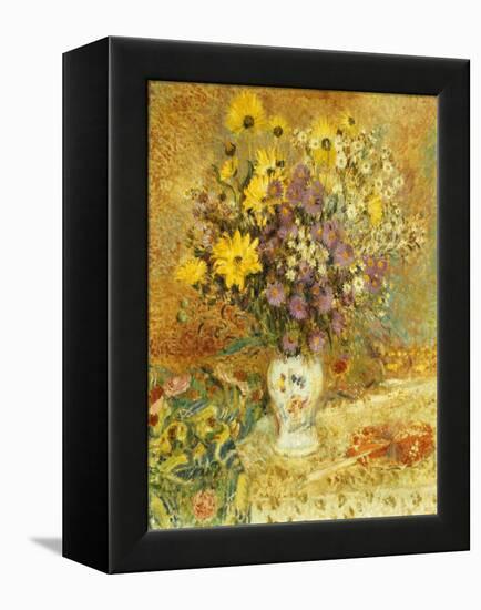 Vase of Flowers-Georges Lemmen-Framed Premier Image Canvas