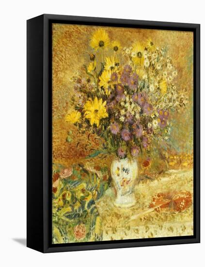 Vase of Flowers-Georges Lemmen-Framed Premier Image Canvas