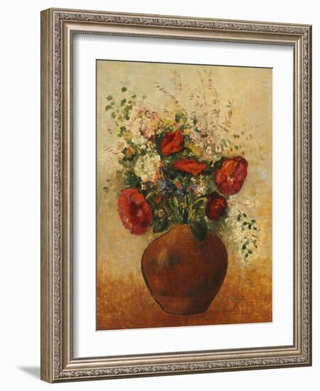 Vase of Flowers-Odilon Redon-Framed Giclee Print