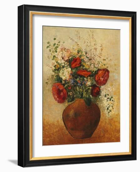 Vase of Flowers-Odilon Redon-Framed Giclee Print