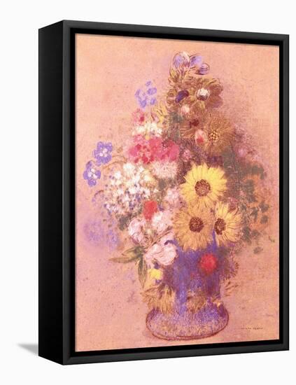 Vase of Flowers-Mary Cassatt-Framed Premier Image Canvas