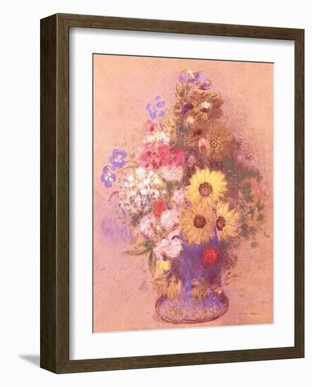 Vase of Flowers-Mary Cassatt-Framed Giclee Print