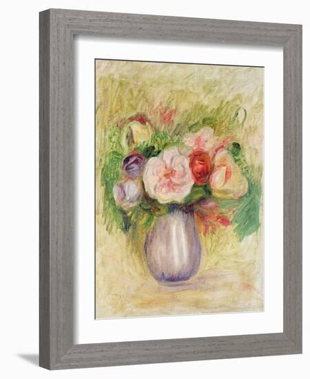 Vase of Flowers-Pierre-Auguste Renoir-Framed Giclee Print