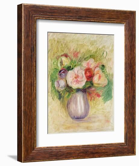 Vase of Flowers-Pierre-Auguste Renoir-Framed Giclee Print