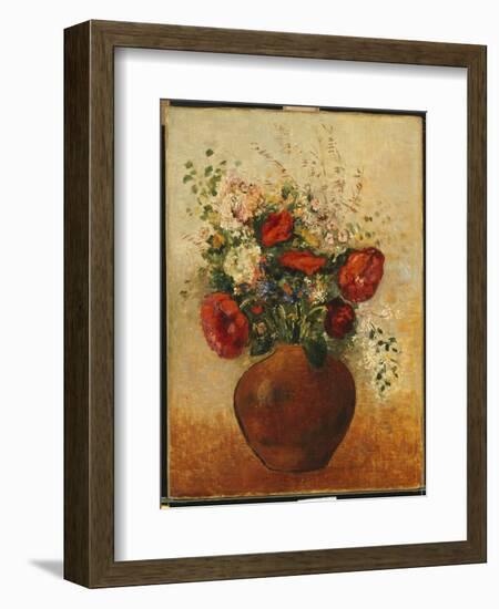 Vase of Flowers-Odilon Redon-Framed Giclee Print