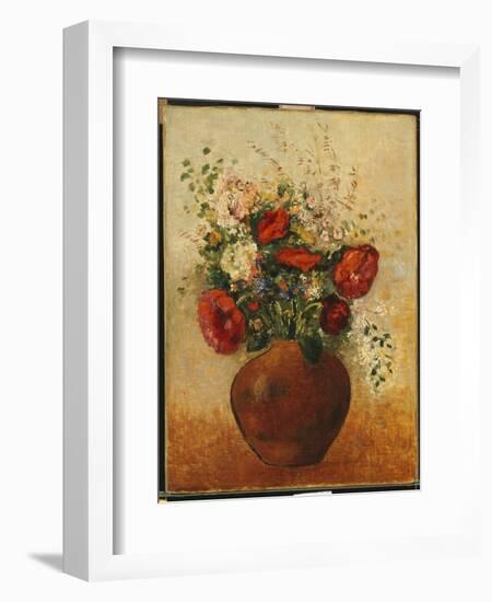 Vase of Flowers-Odilon Redon-Framed Giclee Print