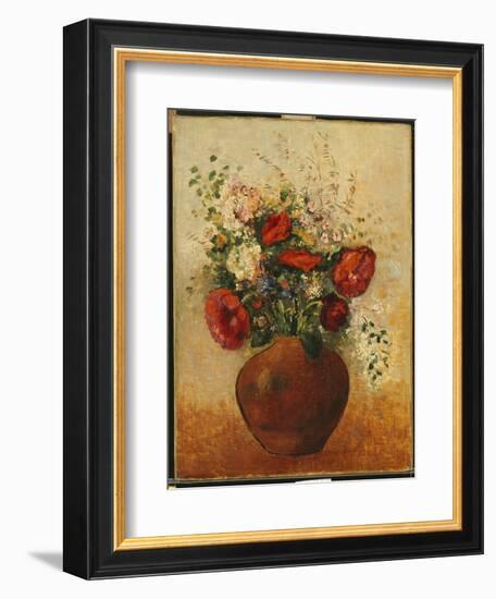 Vase of Flowers-Odilon Redon-Framed Giclee Print