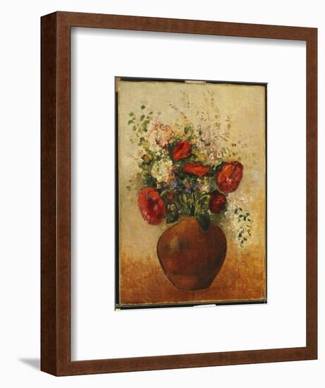 Vase of Flowers-Odilon Redon-Framed Premium Giclee Print