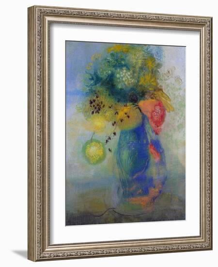 Vase of Flowers-Odilon Redon-Framed Giclee Print