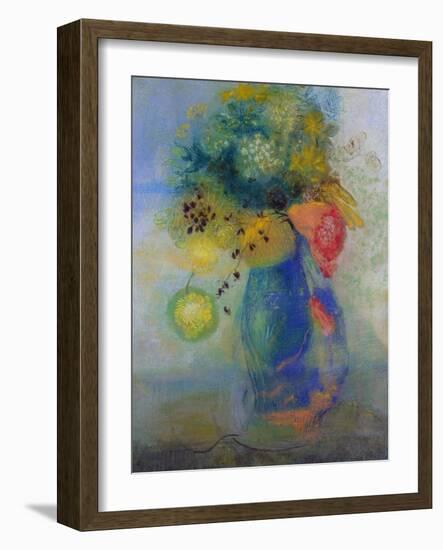 Vase of Flowers-Odilon Redon-Framed Giclee Print