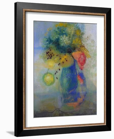 Vase of Flowers-Odilon Redon-Framed Giclee Print