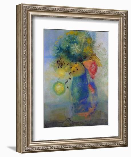 Vase of Flowers-Odilon Redon-Framed Giclee Print