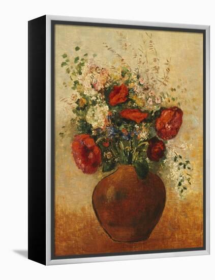 Vase of Flowers-Odilon Redon-Framed Premier Image Canvas