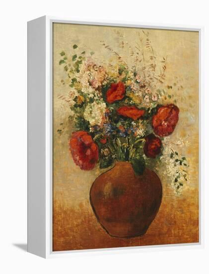 Vase of Flowers-Odilon Redon-Framed Premier Image Canvas