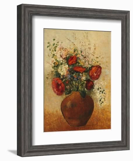 Vase of Flowers-Odilon Redon-Framed Giclee Print