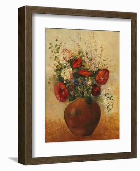 Vase of Flowers-Odilon Redon-Framed Giclee Print