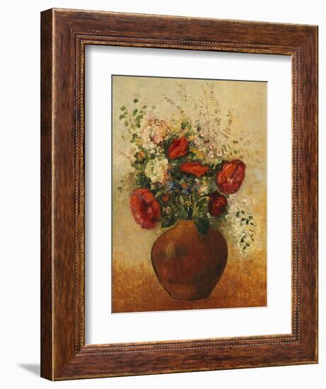 Vase of Flowers-Odilon Redon-Framed Giclee Print