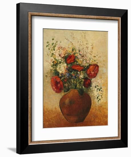 Vase of Flowers-Odilon Redon-Framed Giclee Print