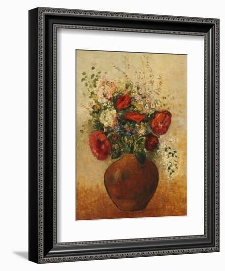 Vase of Flowers-Odilon Redon-Framed Giclee Print