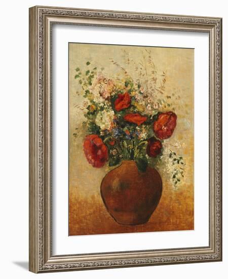 Vase of Flowers-Odilon Redon-Framed Giclee Print